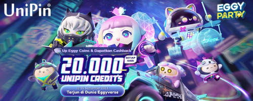 Terjun di Dunia Eggyverse! Top up Eggy Coins dan Dapatkan Cashback 20.000 UniPin Credits